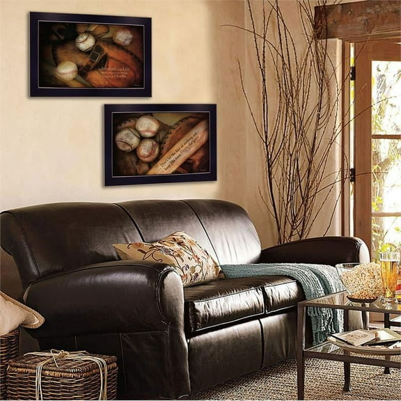 Baseball Collection By RobinLee Vieira Printed Wall Art Wood Multi-Color