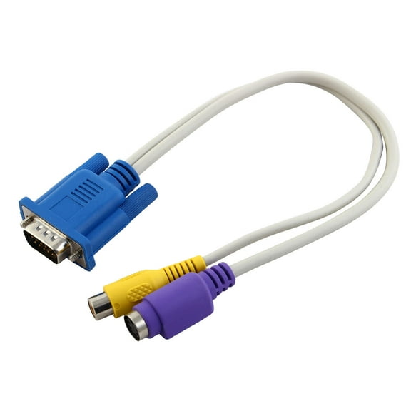 Unique BargainsVGA to RCA S-Video Adapter Cable Converter 12 3/5 for PC TV