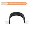 thumbnail image 4 of Unique Bargains 16Pack 2-3/4' Cable Clamp U Shape Stainless Steel Rubber Cushioned Pipe Strap, 4 of 5