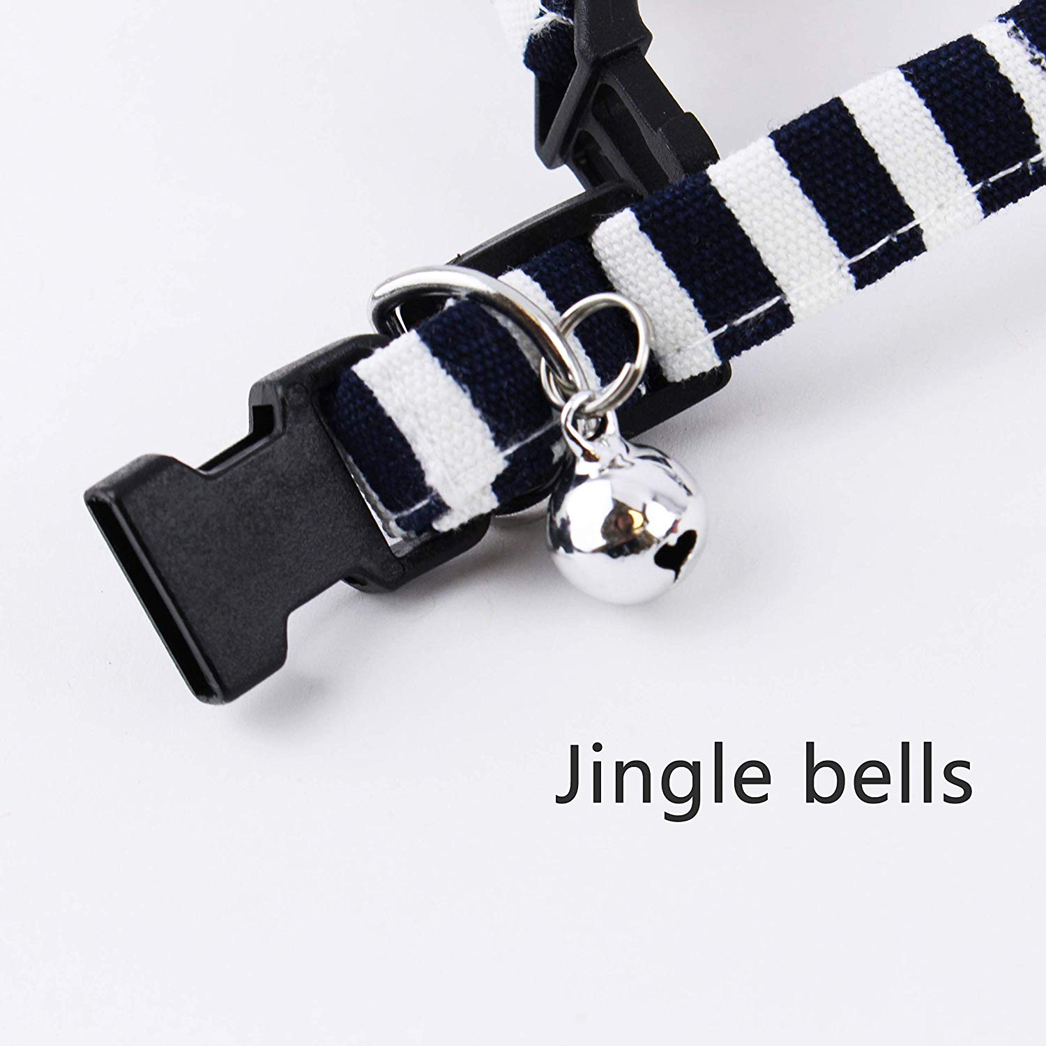 ERROR (Set of 2) Adjustable Cat and Dog Collar with Bell and Cute Plaid Burgee Design Soft and Comfortable for Small Median Dog and Cat EHD