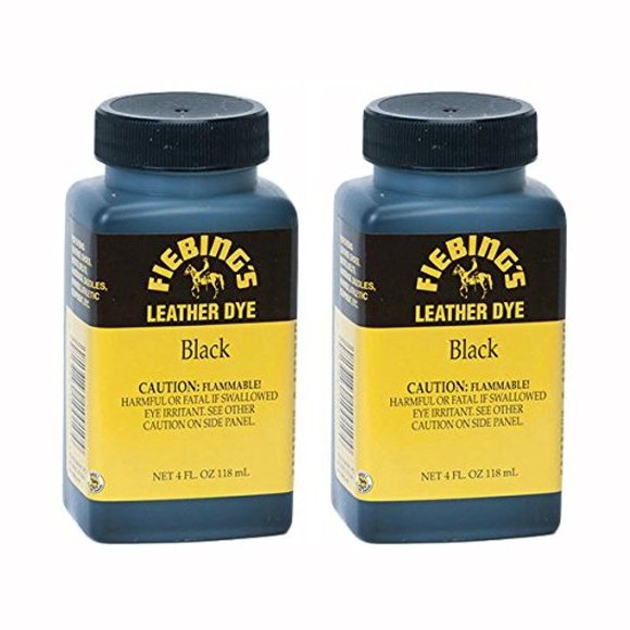 Tinte para Cuero Negro Fiebing's, Paquete de 2 x 120 ml