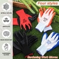 thumbnail image 3 of Armscye Gardening Gloves for Men Women, 16 Pairs Nitrile Coated Garden Gloves with Grip, Breathable Nylon Safety Glovesfor DIY, Gardening, Automotive Repair, Assembly, Construction, Mechanics, 3 of 7