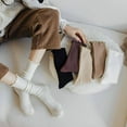 thumbnail image 2 of TELOLY 3Pairs Slouchy Socks for Women,Chic Solid Colors Boot Socks for Women,Fashionable Layering Style Thin Socks Women,Black, 2 of 5