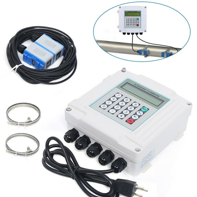 DENEST Wall-Mounted Ultrasonic Flowmeter Digital Flow Meter Tester ...