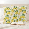 thumbnail image 3 of Lemon Outdoor Waterproof Pillow Covers, Farmhouse Fruit Rustic Country Summer Plant Decorative Square Throw Pillowcase Sofa Cushion Sham for Patio/Couch/Chair, 16"x16" 2 Pack, 3 of 8