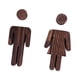 thumbnail image 4 of 2 piezas de señalización para baño de hombres y mujeres, señal de puerta con indicador de género, bonito baño. 13 cm y 127 cm, 4 of 9