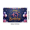 thumbnail image 2 of Colorful Design Happy 45th Birthday Balloon Decoration Party Banner for Celebration Event Indoor, 2 of 7