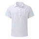 thumbnail image 4 of Camisas De Franela Para Hombre Camisa holgada de talla grande informal sólida de lino y algodón para hombre, camisa de manga corta con cuello vuelto para hombre (White, M), 4 of 7