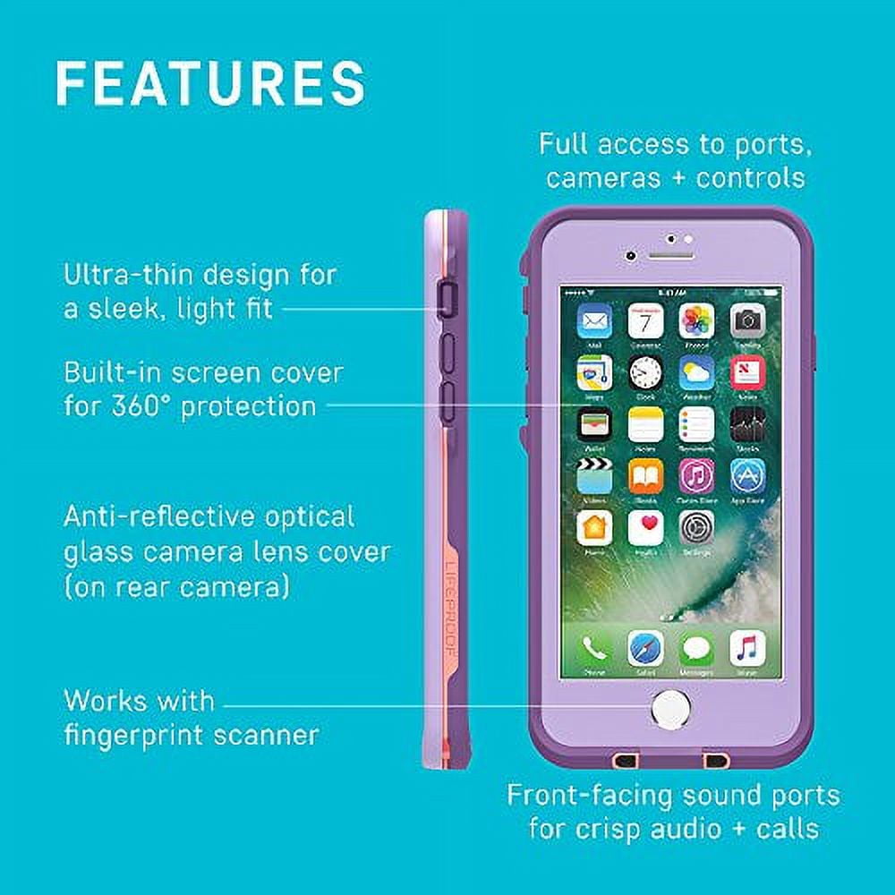 LifeProof FRE Series Phone Case for Apple iPhone 8 Plus, iPhone 7 Plus - Purple