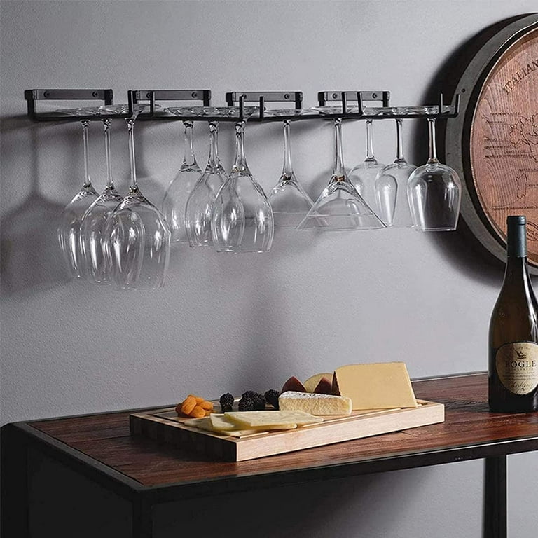 Wine glass online rail