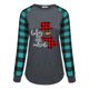 thumbnail image 4 of Pntutb Moda Mujer Casual tops Manga larga Impreso Plaid Camiseta de mujer Pntutb Pntutb-2045, 4 of 5