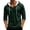 Dark Green, variant on Men's Plaid Lightweight Hoodie, Casual 3/4 Sleeve Drop Shoulder Top, Relaxed Loose Fit Checkered Sweatshirt with Built-In Mask Hood, Red M