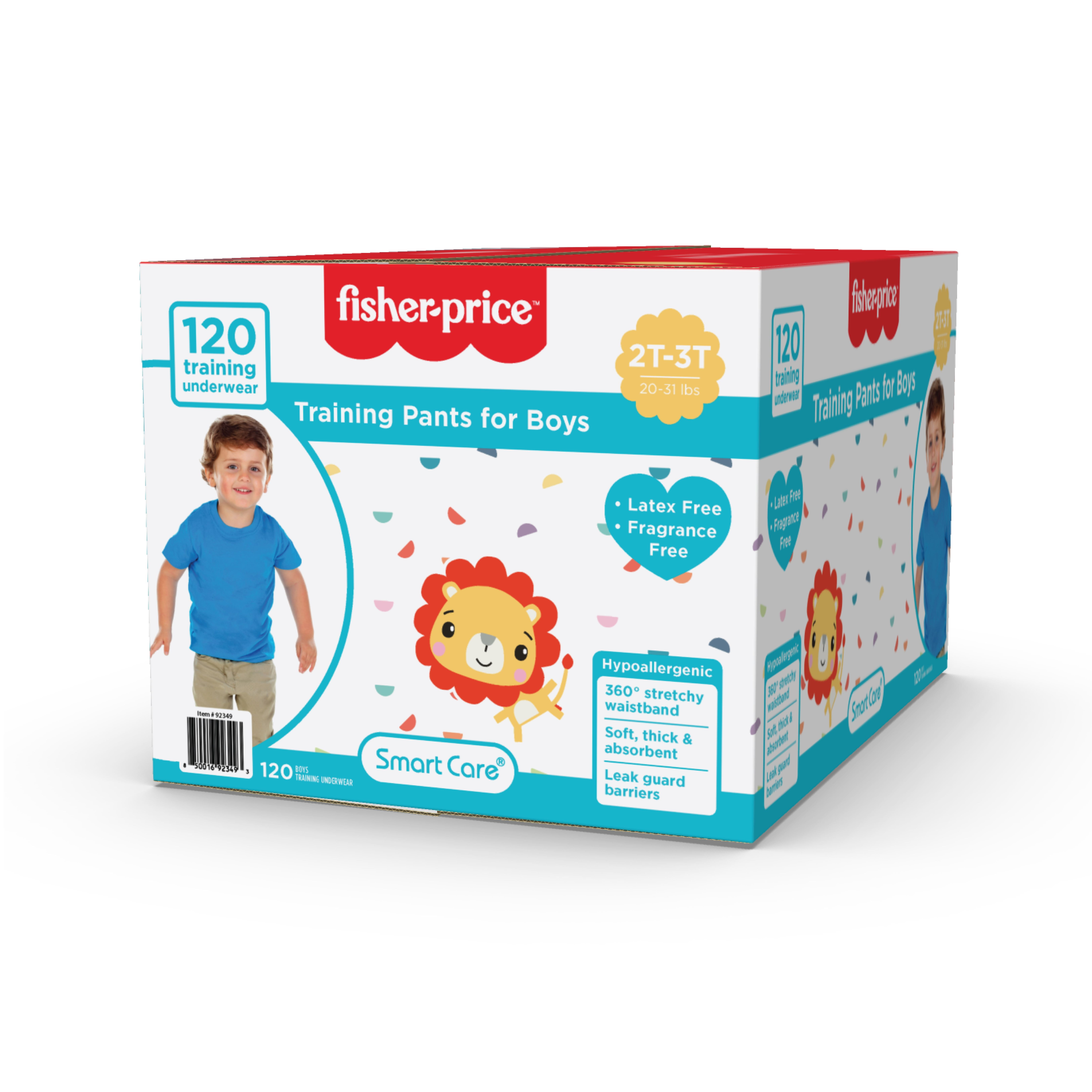 Fisher-Price Boys Pull-up Potty Training Pants for Toddlers, 2T-3T, 120 Count