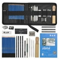thumbnail image 1 of Mistaha Complete Drawing Pencil Set with Charcoal Sticks and Blending Tools - Portable Sketching Kit for Beginners and Artists - Non-Toxic Art Supplies for Sketching, Drawing, and Painting, 1 of 6