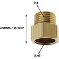 thumbnail image 1 of 4 piezas de manguera de 3/8 ''hembra a 1/4'' macho adaptador de boquilla hexagonal rosca BSP conector de latón,, 1 of 2