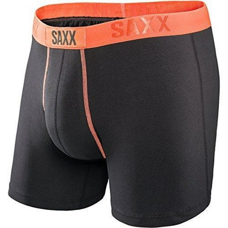 Saxx Fiesta Boxer - Men's Black/Orange, S - Walmart.com