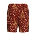 thumbnail image 2 of Lsque Christmas Tree On A Red Background Mens Sleep Pajama Shorts,Short Pajama Pants, Cotton Ultra-Soft Knit-X-Large, 2 of 9