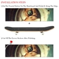 thumbnail image 2 of Cat Skateboard Stickers Pack of Two Emery PVC Surface 8.8x32.6in 22.4x83cm Accessories, 2 of 5