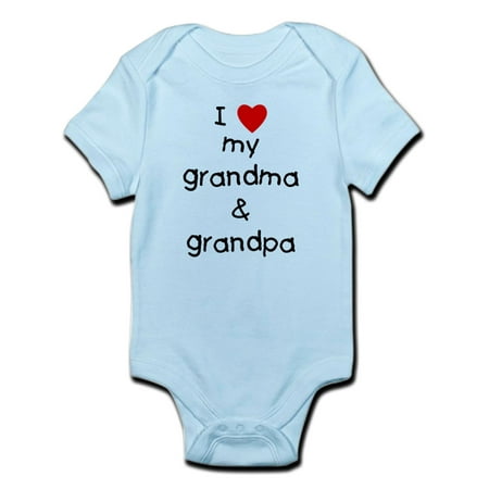 

I Love My Grandma & Grandpa Infant Bodysuit - Baby Light Bodysuit