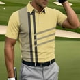 thumbnail image 4 of LIaqionyy Mens Striped Golf Shirt Business Sports Short Sleeve Collared Casual Lightweight Summer Tops Clothes S-5XL, 4 of 6