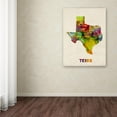 thumbnail image 4 of Trademark Fine Art "Texas Map" Canvas Wall Art by Michael Tompsett, 4 of 4