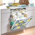 thumbnail image 2 of Yayeee Magnetic Dishwasher Cover for The Front Decoration Home Kitchen Machine Sticker Protector, Retro Beige Lemon, 2 of 6