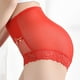 thumbnail image 3 of Gibobby Ropa Interior Elástica para Mujer Ropa interior encaje para mujer Bragas talla grande Sexy Sheer Hipster Panty para damas （Rojo， M), 3 of 5