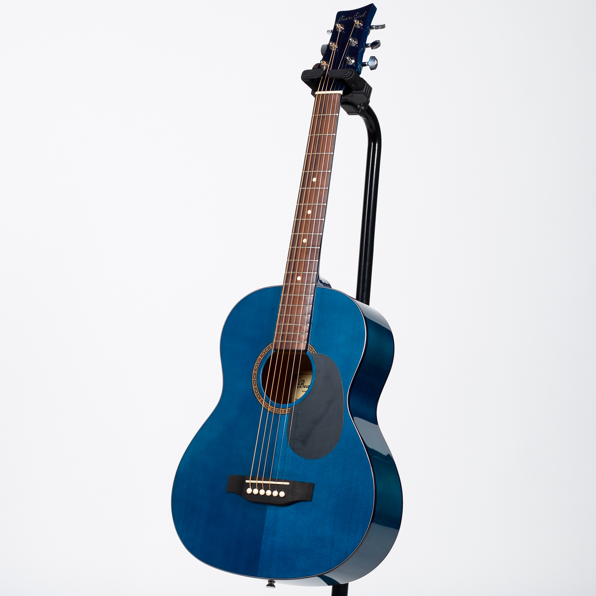 BeaverCreek BCTD601 3/4 Size Acoustic Guitar Transparent Blue
