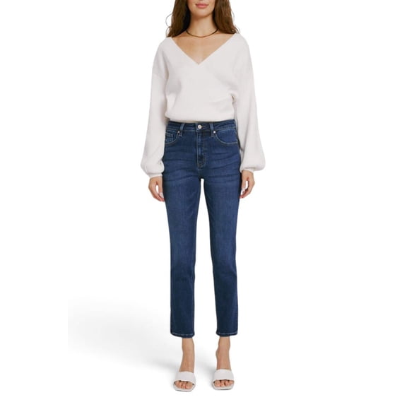 Kancan - Adaline High-Rise Slim Straight Jeans (28.5" Inseam) - KC11252