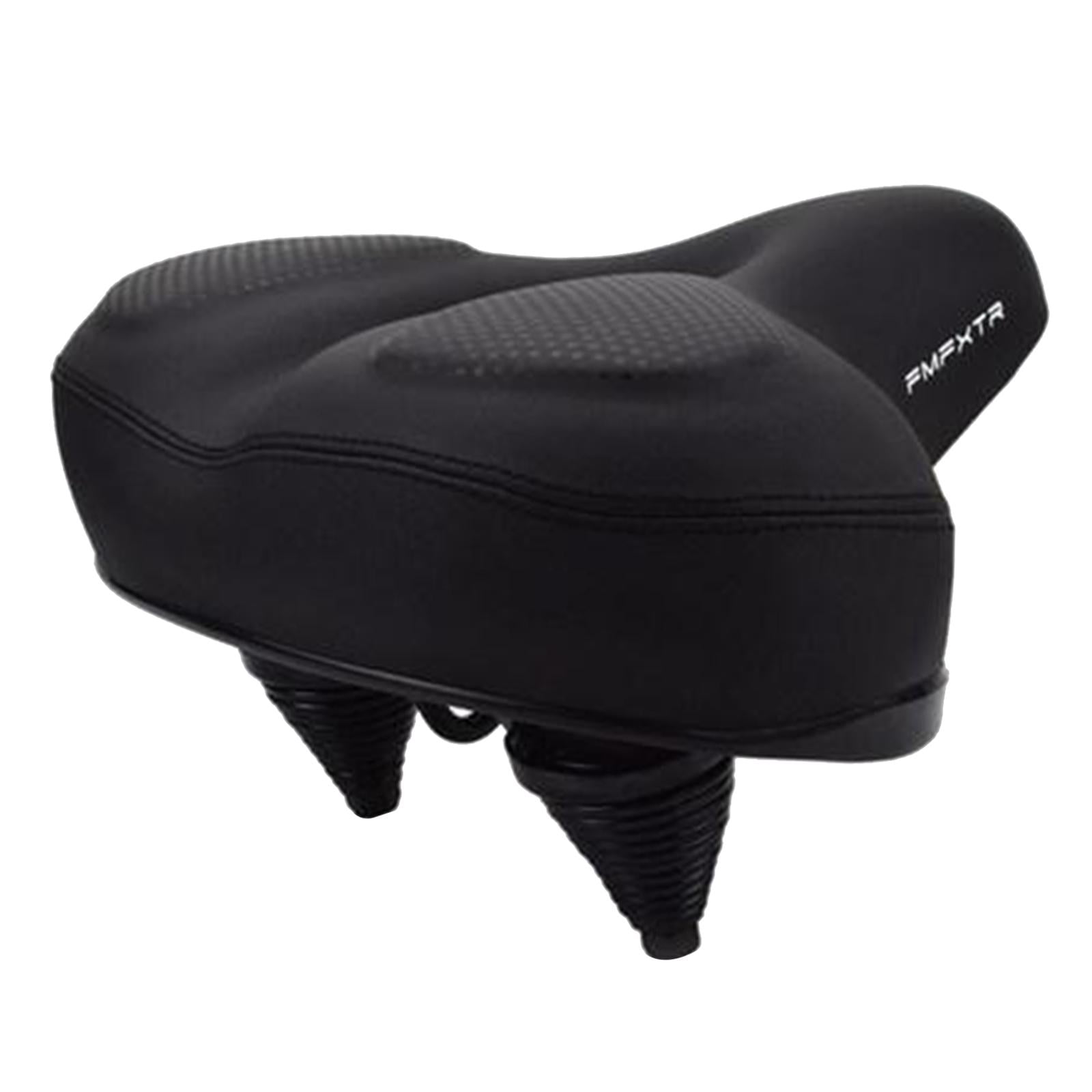 Waterproof Saddle Dual Spring Cutout Shock Absorbing Bike Seat Pad Cushion Waterproof Foam Padded Saddles with Taillight Black Walmart