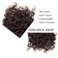 thumbnail image 3 of Cece Beauty Hairline Short Kinky Curly Hair Bundles,Short Synthetic Jerry Hair Bundles For Black Women,Cheap Weave Bundles 8 Inches 3 Bundles(100g/Pack,Brown), 3 of 4
