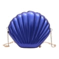thumbnail image 4 of Bolso de hombro para mujer con cadena, monedero con cremallera, bolso de mano tipo cartera para el trabajo azul, 4 of 9