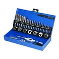 thumbnail image 1 of 32 PCS HSS Tap and Die Set Metric Wrench Cut M3-M12 Hand Threading Tool Tungsten Carbide Tap Die Screw Thread Making Tool Bit Set Engineer Kit with Metal Case, 1 of 7