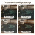 thumbnail image 7 of ODIKA 5'x7' Washable Area Rug Easy Care, Non-Shedding, Pet Friendly, Dark Teal Gold Gothic Nightscape Mystical Crow and Moonlit Castle Design for Small Living Room, Bedroom, 7 of 7