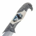 thumbnail image 4 of Collectible 13.5" White Eagle Etched Bowie Knife with Sheath, 4 of 6