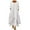 White, variant on Womens Plus Size Boho Cotton Linen Maxi Kaftan Dress Layer Casual Long Tunic Dress Solid Half Sleeve V-Neck Buttons Dress White