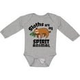 thumbnail image 3 of Inktastic Sloths Are My Spirit Animal with Cute Sloth Illustration Boys or Girls Long Sleeve Baby Bodysuit, 3 of 5