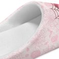 thumbnail image 5 of Chaqlin Pink Cute Ghost Pumpkin Travel Slippers Lightweight Easy Slip On Memory Foam Comfort Sole Anti-slip Non-slip Hotel School Slippers, 5 of 7