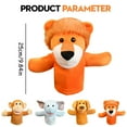 thumbnail image 3 of RUIG Hand Puppet Set with Working Mouth, Toddler Animal Plush Toy Includes Elephant, Lion, Dog and Monkey for Show Theater, Birthday Gifts, Easter Basket Stuffers, Preschool Toys, 3 of 9