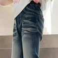 thumbnail image 5 of KAUOD Girls Distressed Flare Jeans Baggy Bell-Bottom Cargo Streetwear Denim Pants Kids High Waist Retro Jeans Trousers, 5 of 7