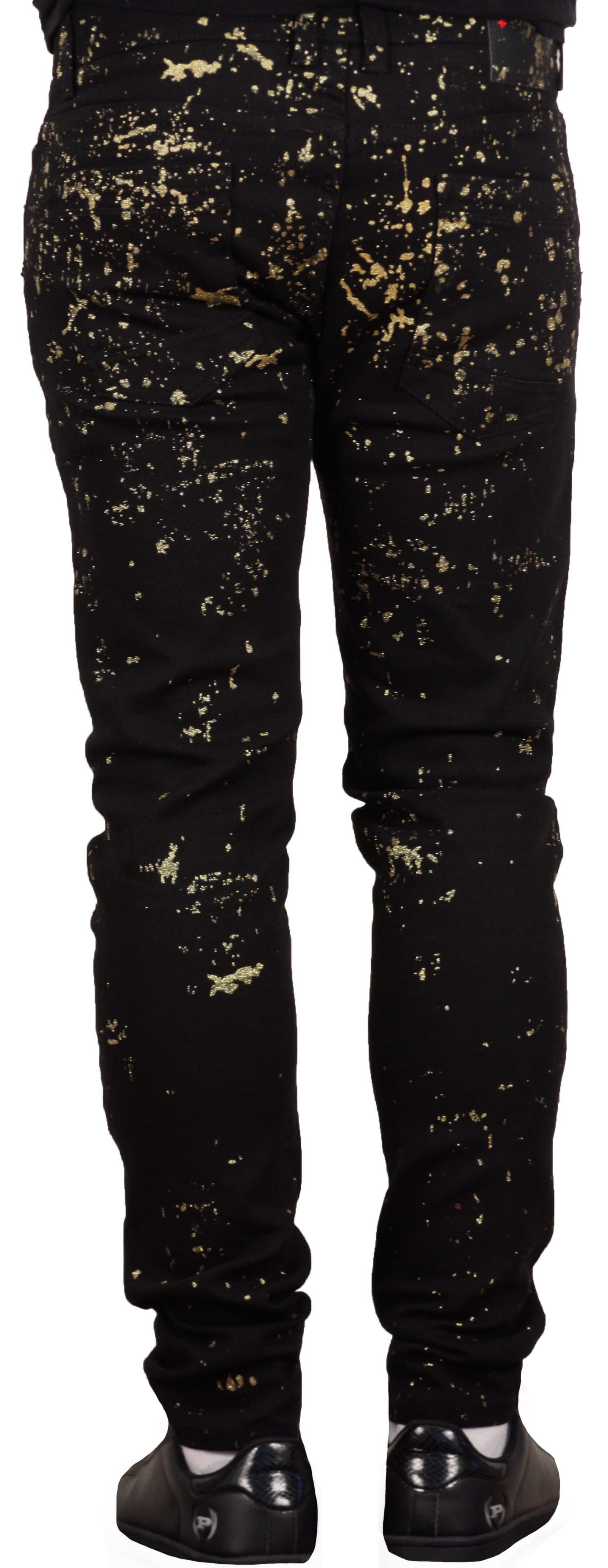 black glitter jeans