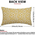 thumbnail image 4 of Yellow Cream Pillow Covers 12x20 Set of 2 Boho Design Polka Dot Throw Pillows Modern Brush Strokes Print Decorative Outdoor Pillowcase Lumbar Cushion Cover Linen Case for Home Sofa Couch, 4 of 6