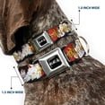thumbnail image 2 of Crunchyroll Pet Collar, Dog Collar Metal Seatbelt Buckle, Hells Paradise Gabimaru and Sagiri Title Pose and Logo Red, 9.5 to 13 Inches 1.0 Inch Wide, 2 of 8