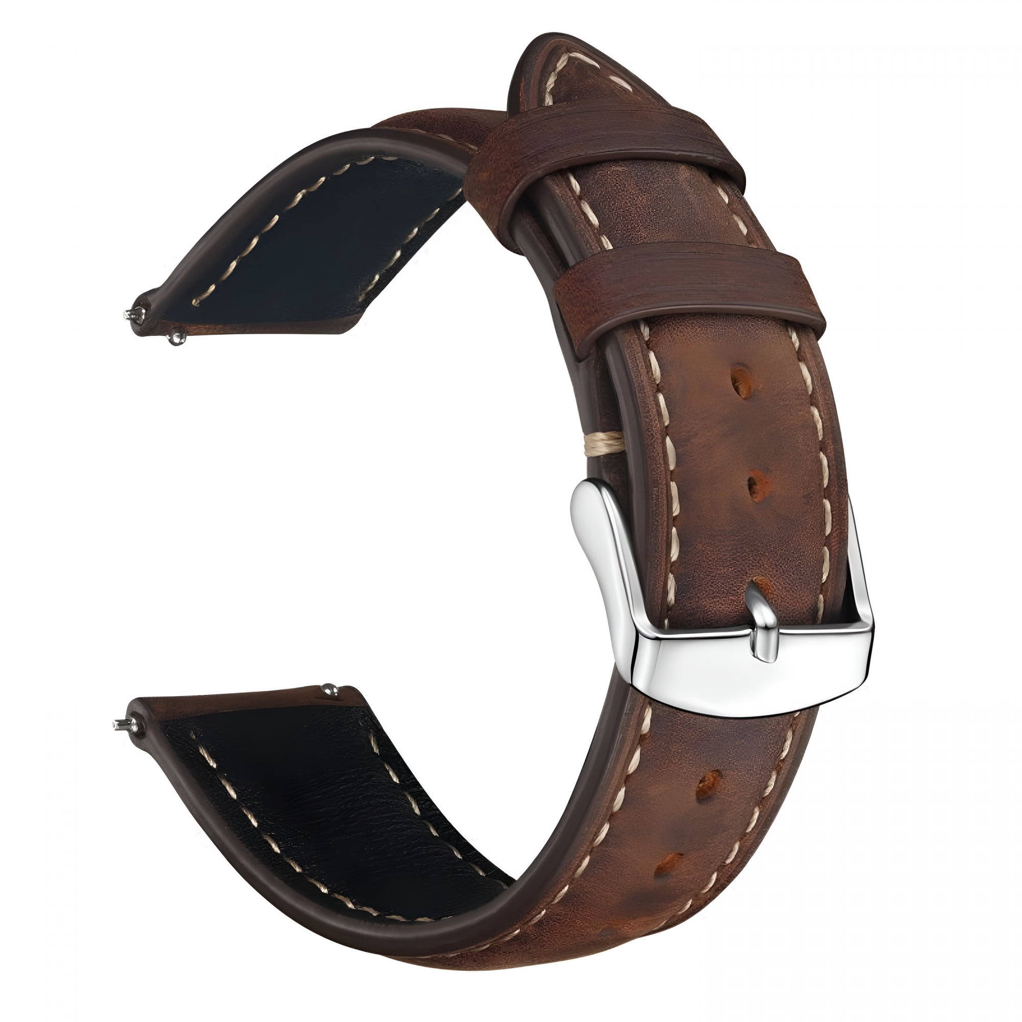 DESIGNICE Watch Strap, Vintage Leather Replacement Bracelet, Band Width-14mm 15mm 16mm 17mm 18mm 19mm 20mm 21mm 22mm 23mm 24mm