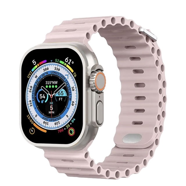 Correa para Apple Watch de Silicon, compatible con 42 mm / 44 mm / 45 mm / 49 mm. Modelo Ocean (Color Liso).