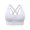 White, variant on Zijinkuiwen Women's Seamless Wireless Crisscross Back Sports Bra with Stretch Ribbed Band for Yoga Workout Daily Wear,M
