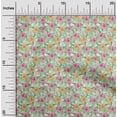 thumbnail image 2 of oneOone Polyester Spandex White Fabric Tropical Sewing Craft Projects Fabric Prints By Yard 56 Inch Wide, 2 of 5