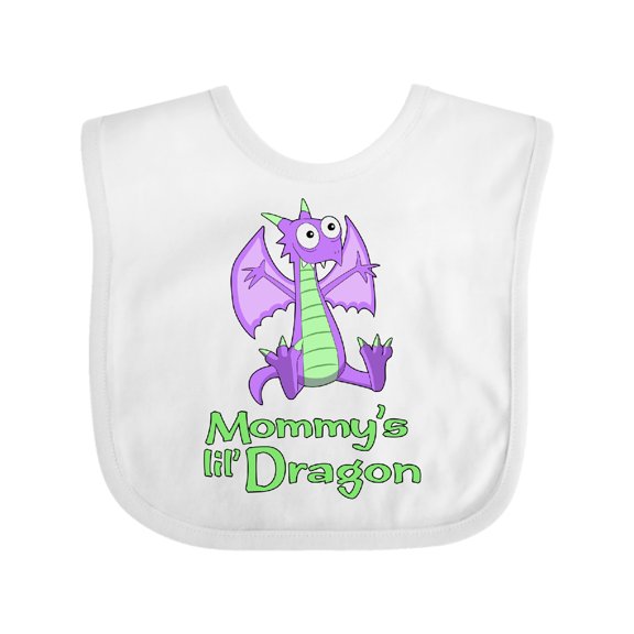 Inktastic Mommy's Lil' Dragon Boys or Girls Baby Bib