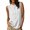 White, variant on Qiopertar Women Summer Tops Button Down Sleeveless Crew Neck Casual Loose Basic Tank Tops Lightweight Soft T-Shirt, Army Green XXL