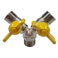 thumbnail image 2 of 20mm 2 Vías Válvula De Tubería De Gas De Latón Conector De Gas Rosca Tipo 1 Gloria Conector de manguera de gas, 2 of 7